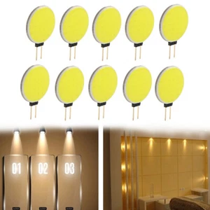 180 Degrees G4 COB LED Chip Bead DC 12V Round Lamp Panel White Light For Car - Picture 1 of 11
