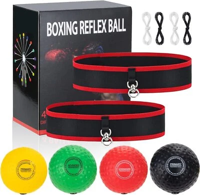 Reflex Boxing Fight Ball Set Punch Übung Geschwindigkeit Training Ball Kopf Band - Bild 1 von 4