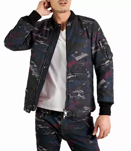 $400 Designer Rare DIESEL Men's Army Style Camouflage-Print Stylish Jacket M - Picture 1 of 12