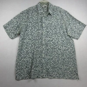 Kennington Button Shirt Adult XL Extra Large Floral Design Short Sleeve Mens - Picture 1 of 6