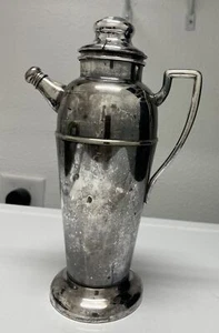 Antique silver plated cocktail pitcher, Forbes Silver Co, 48 oz, 11", - Picture 1 of 10