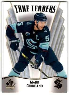 Mark Giordano 2021-22 SP Authentic True Leaders #TL-3 Seattle Kraken - Image 1 of 2
