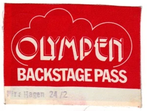 HAGEN, NINA - 1984 - Backstage Pass - In Concert - Tour - Lund/Schweden - Bild 1 von 1