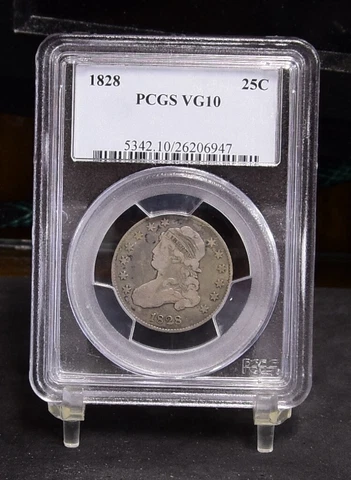1828 Bust Quarter - PCGS VG10 (#48958-L) Cover