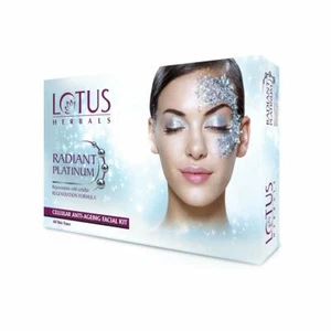 Lotus Radiant Platinum Anti-Ageing Facial Kit with 4 easy steps 37g Free Ship - Picture 1 of 3