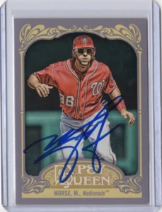 MICHAEL MORSE MLB 2012 Topps Gypsy Queen Auto Autographed Signed #28 Card - Afbeelding 1 van 2