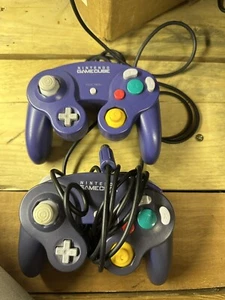 *Official* 2x Nintendo Gamecube Controller Indigo untested - Picture 1 of 5