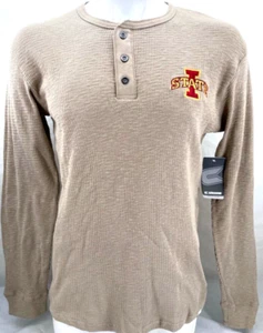 NEW Iowa State Cyclones Colosseum Great Outdoors Tan Waffle Sweater Shirt Mens L - Picture 1 of 8
