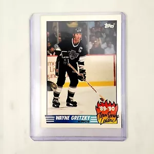 1990-91 Topps Hockey Card Team Scoring Leaders Wayne Gretzky #12 NHL HOF Kings - Bild 1 von 4