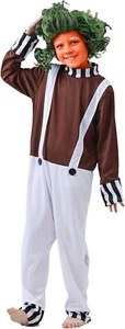 Kids Willy Wonka & The Chocolate Factory Oompa Loompa Costume Medium 8-10 Years - Picture 1 of 3