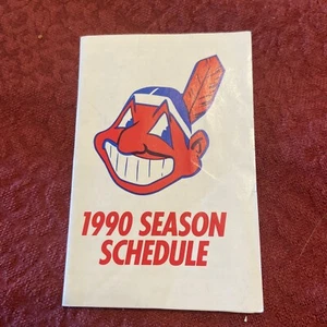 Cleveland Indians--1990 Pocket Schedule--Marathon - Picture 1 of 2