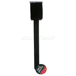 BBQ Barbecue Cleaning Brass Bristle Brush Stainless Scrapper Grill Tool - Picture 1 of 3