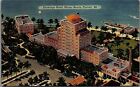 1943 WWII MIAMI BEACH FL FLAMINGO HOTEL BY AIR FORCE  PVT LINEN POSTCARD 34-178