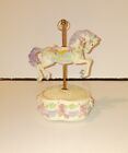 Vintage Music box 8" Carousel Horse Motion And Music