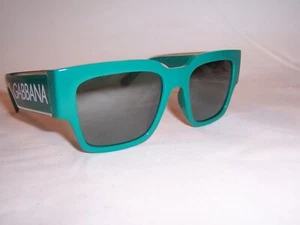 NEW DOLCE & GABBANA SUNGLASSES DG6184 331182 GREEN/SILVER 52mm AUTHENTIC 6184 - Picture 1 of 8