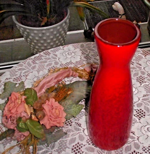 Scheurich Keramik Vase Europ Linie 520-28 W-Germany rot H. 28 cm Vintage - Bild 1 von 11