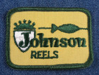 NOS Original 70s Vintage Johnson Reels 3" Patch Fishing Angler Rod Lure Bass