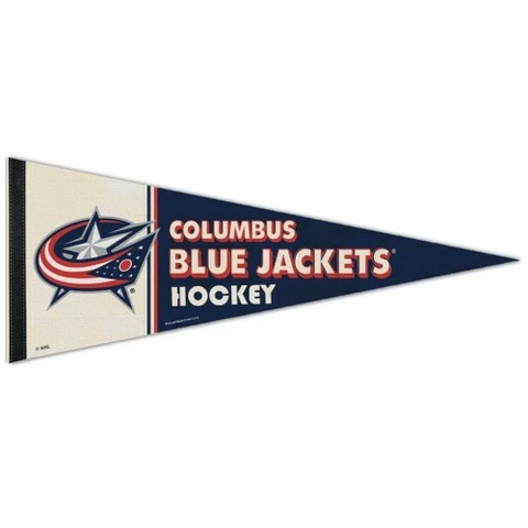 COLUMBUS BLUE JACKETS CLASSIC THROWBACK PREMIUM QUALITY PENNANT 12"X30" BANNER Cover
