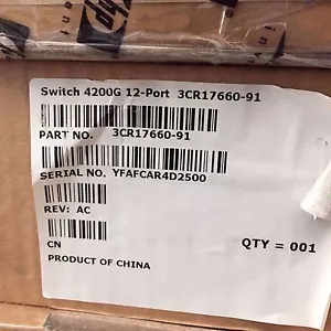 3Com 3CR17660-91 Network Switch 4200G 12-Port 10/100/1000 - Picture 1 of 7