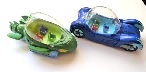 PJ Masks Gekko & Catboy Deluxe Vehicles Lights And Sounds Tested/Working Cover
