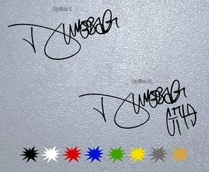STICKER PEGATINA DECAL VINYL Dimebag Darrel Signature - Picture 1 of 6