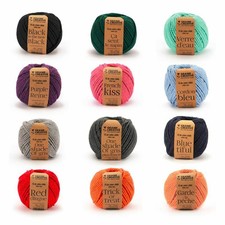 12 bobines de fil en coton pour macramé