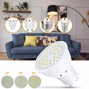 LED Light Lamps E27 E14 GU10 MR16 LED Lamp Spotlight 4W 5W 6W 110V 220V DC 12V  - Picture 1 of 16