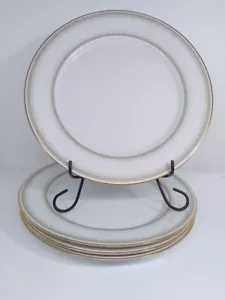 4X Noritake Eugenia # 2160 Dinner Plates 10.5” Gold Trim Japan - Picture 1 of 11
