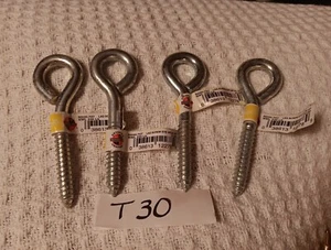 4 National Hardware Lag Screw Eyes N220-707 3/8× 4-1/2" - Picture 1 of 2