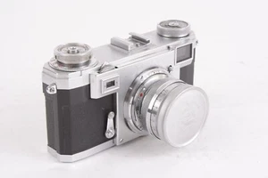 Contax IIA 35mm Rangefinder Body w/Sonnar 50mm f/2 Lens, leather case #Z-33026 - Picture 1 of 12