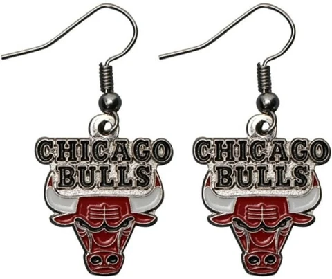Chicago Bulls NBA Dangle Earrings Cover
