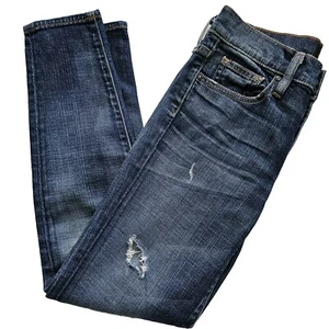 Vince Mason Relaxed Rolljeans Damen Blau Größe 24 Relaxed Fit Hergestellt in den USA - Bild 1 von 12