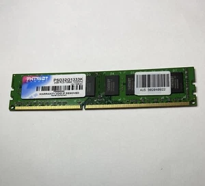 PATRIOT 1GB PC3-10600 NON EEC Unbuffered DESKTOP PSD32G1333K - Picture 1 of 1