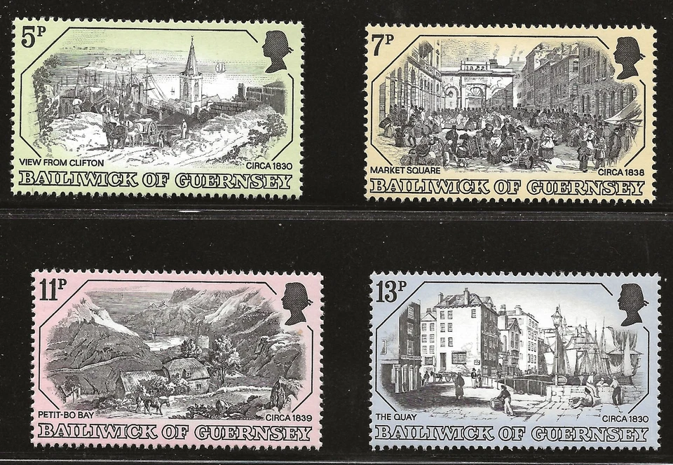 Guernsey Scott #157-60, Singles 1978 Complete Set FVF MNH - Image 1 of 1