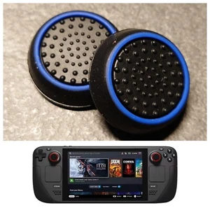 Steam Deck Grip Caps Thumbstick Blau Joystick Schutz-Kappen Analog Stick Silikon - Bild 1 von 4