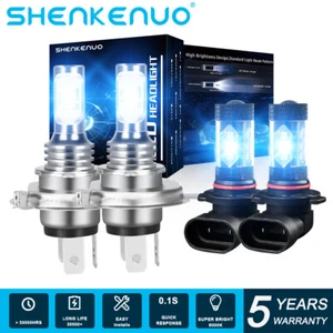 For Toyota Tacoma 2005-2011 - 4X Combo 8000K LED Headlight + Fog Light Bulbs Kit - Picture 1 of 12