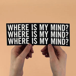 The Pixies Lyric Sticker! "Where is my mind?" surfer rosa, fight club, nirvana - Picture 1 of 4