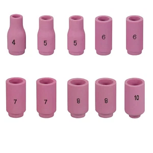 RIVERWELD TIG Alumina Nozzle Shield Cup Assort WP 9 20 24 25 Welding Torch 10pk - Picture 1 of 8