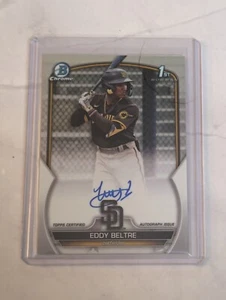 2023 Bowman Chrome Prospect Autograph Eddy Beltre Auto  - Bild 1 von 1