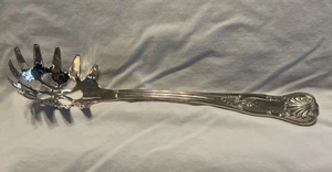 Sheffield Silver Co. Pasta Servierlöffel König Muster Silber Teller 11 Zoll - Bild 1 von 5