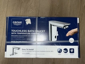 GROHE Bau Cosmopolitan E36466000 Touchless Bathroom Faucet in Starlight Chrom#89 - Picture 1 of 5