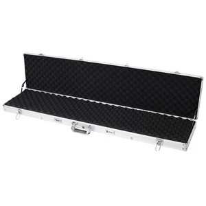 Silver New Framed Locking Gun Pistol HandGun Lock Box Hard Storage Carry Case - Picture 1 of 15