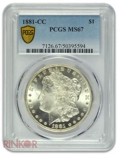 1881-CC $1 Morgan Dollar PCGS MS 67 - Picture 1 of 3