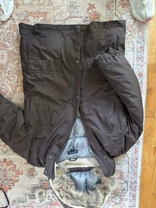 Lands' End Grow A Long Faux Fur Hooded Winter Parka Jacket Coat  XL 18-30  - Picture 1 of 5