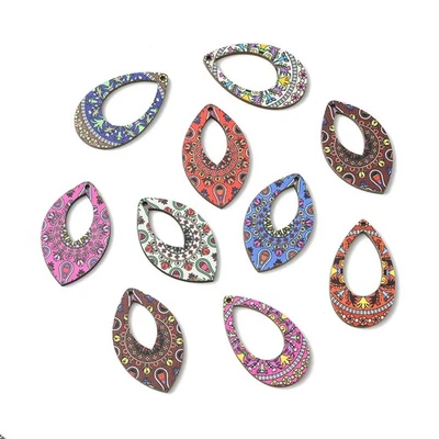 45 piezas Dije de lágrima Colgantes de ojo de caballo para pendientes Collar Fabricación de joyas Hágalo usted mismo Foto 1 de 4