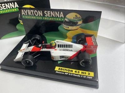Ayrton Senna Minichamps McLaren MP4/5 Honda V10 model F1 car 1989 Ed43 #2 1:43rd - Image 1 of 4