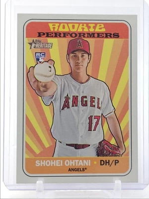 SHOHEI OHTANI 2018 TOPPS HERITAGE ROOKIE PERFORMERS ANGELS A RC Q0M-520 - Image 1 of 2