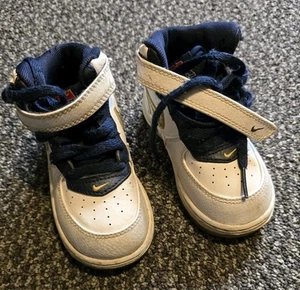 Nike Air Force 1 Toddler Size 6c White Blue - Picture 1 of 6