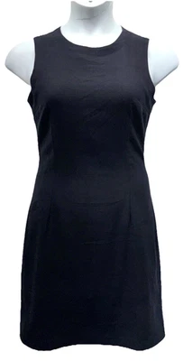 Vestido Vaina Informal Esquinero Mujer Talla 8 Sin Mangas Forrado en Sarga Negro Cremallera Foto 1 de 4