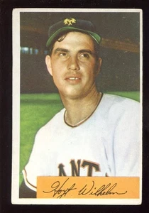 1954 Bowman BB Card #57 HOFER Hoyt Wilhelm World Champion New York Giants VGEX - Picture 1 of 1